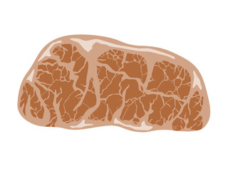 焼いたステーキ肉のイラスト