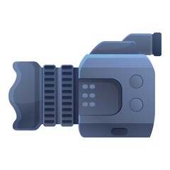 Cameraman camcorder icon. Cartoon of cameraman camcorder vector icon for web design isolated on white background