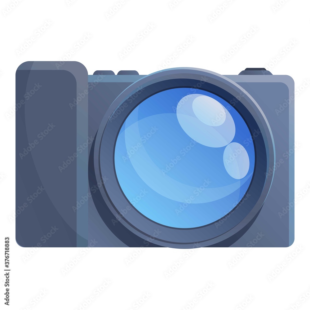 Poster dslr camcorder icon. cartoon of dslr camcorder vector icon for web design isolated on white backgrou
