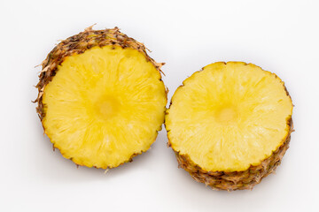 half of pineapple
