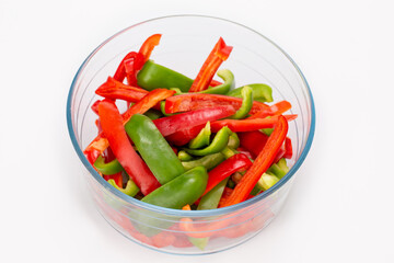 red and green chili peppers