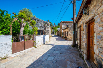 Old Datca street view in Datca.Town of Turkey
