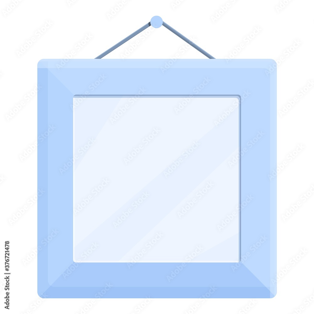 Poster portrait photo frame icon. cartoon of portrait photo frame vector icon for web design isolated on wh