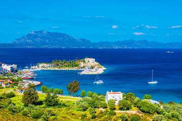 Fototapeta premium Datca Harbour view. Datca is populer tourist destination in Turkey.