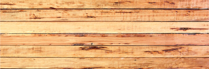 Light brown wood panels banner background. Wooden plank background.