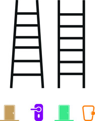 Simple Ladder Icon. climb icon vector