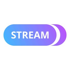 Stream icon. Cartoon of stream vector icon for web design isolated on white background