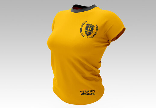 Women&rsquo;S Slim-Fit T-Shirt Mockup