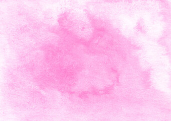 Abstract watercolor texture background. Pink on white original artwork, abstract art. Creative wallpaper. Aquarelle texture. Beautiful pink and white creative print. Cosmic texture. Original art