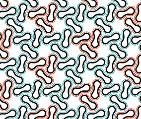 Abstract seamless geometric pattern with background.