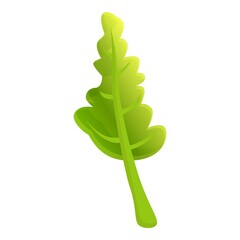 Arugula plant icon. Cartoon of arugula plant vector icon for web design isolated on white background