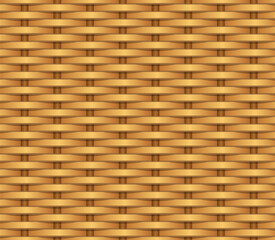 Braided fence texture. Wicker basket texture background. - Vector