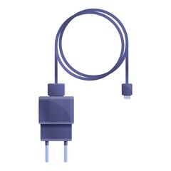 Car charger icon. Cartoon of car charger vector icon for web design isolated on white background