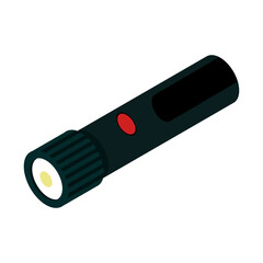 Isometric style icon.Flashlight icon isolated on white background.Vector illustration for web design.