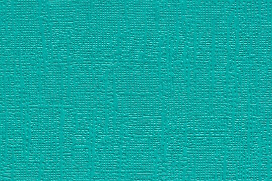 Medium Turquoise colored plain textured cardstock background image. Color swatch shade with copy space.