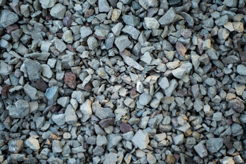 pattern with black stones on the ground