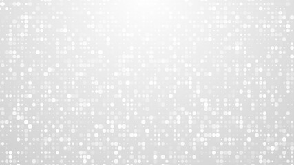 Dot white gray pattern gradient texture background. Abstract  technology big data digital background. 3d rendering.