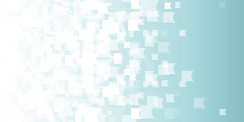 Abstract design banner white square shapes - etheral business design background