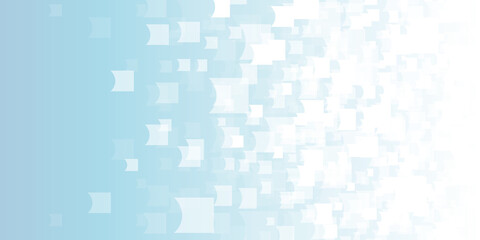 Abstract design banner white square shapes - etheral business design background