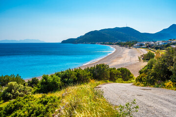 Palamutbuku Beach view in Datca Peninsula of Turkey