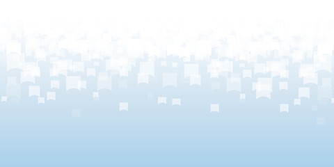 Abstract design banner white square shapes - etheral business design background