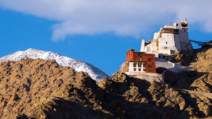 Namgyal Tsemo Gompa, main buddhist monastery centre in Leh, Ladakh, India