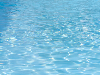 Reflections on a surface of a water in a pool.