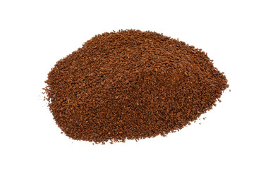 Pile of ground coffee