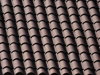 Obraz premium Roof with traditional ceramic tiles