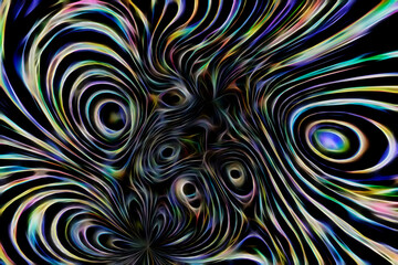 Abstract multicolored fractal neon background