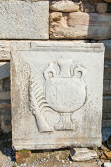 Ancient ruins in Ephesus Turkey, Ephesus contains the ancient largest collection of Roman ruins in the eastern