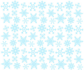 Christmas background, pattern with snowflakes