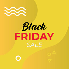 Black Friday sale template banner design vector