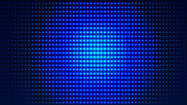 Dot white blue pattern screen led light gradient texture background. Abstract technology big data digital background. 3d rendering. © Papapig