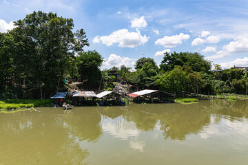 Landscapes Sailing is more commonly seen at Bang Pa-in Ayutthaya. The province is surrounded by the cha Phaya River and the old way of life for a long time.