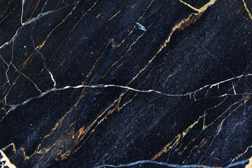 Dark marble in yellow and white pattern texture for design.