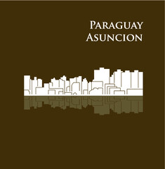 Fototapeta premium Asuncion, Paraguay