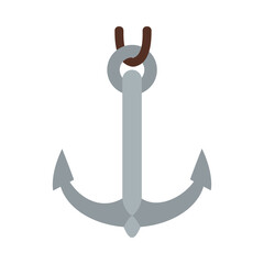 anchor icon image, flat style