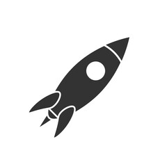 Space ship flat icon vector