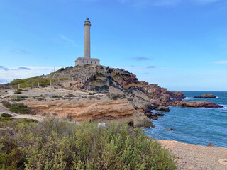 Fototapeta premium Faro de Cabo de Palos, Cartagena, España