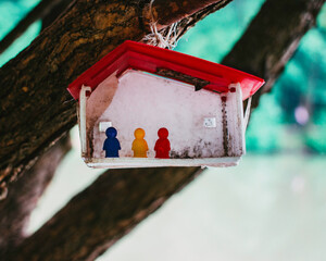 a bird feeder
