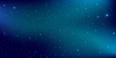 A high quality background galaxy illustration with stardust and bright shining stars illuminating the space.