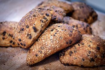 Pain et viennoiseries de boulangerie.
