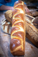 Pain et viennoiseries de boulangerie.