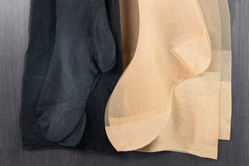 Pair of the various nylon stockings