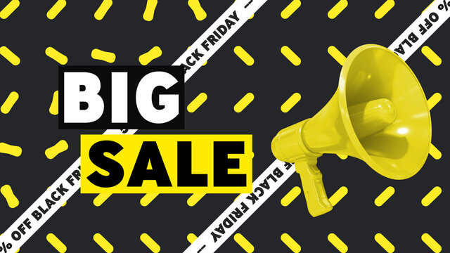 Sale Announcement Megaphone Titles