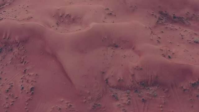 4K Videos, Drone footage of Dry Desert in Sharjah with Sand Ripples, Geological Landscape of High Dune Desert in United Arab Emirates 

