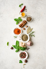 Fototapeta na wymiar Spices and Herbs