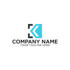 K Letter Logo concept. Creative Minimal emblem design template. Universal elegant icon. Premium business finance logotype. Graphic Alphabet Symbol for Corporate Business Identity. Vector element
