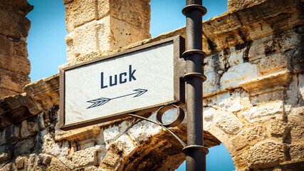 Street Sign to Luck